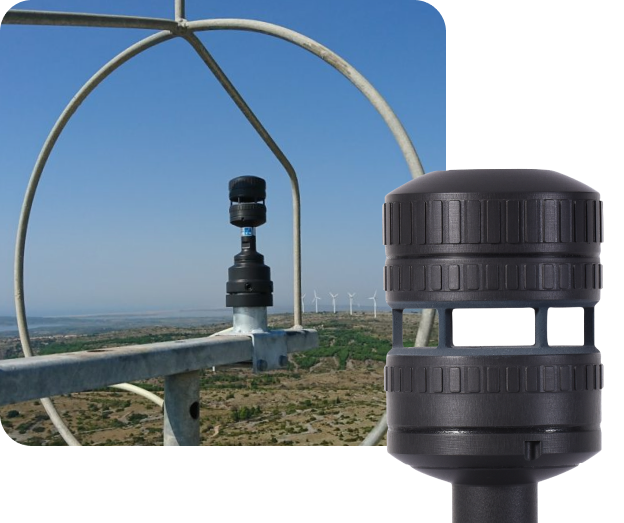 wind sensor on wind turbine
